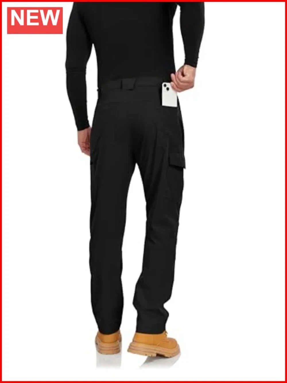 Men's Tactical Cargo Pants Water Resistant Quick Dry 6 Pockets Lightweight